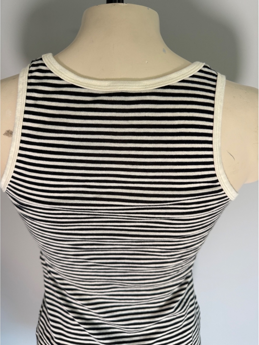 Yves Saint Laurent Black and White Striped Tank Top XS - Picture 9 of 10